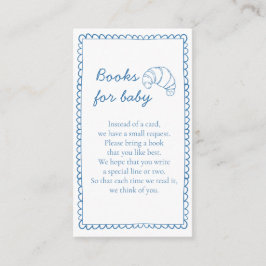Rustikale Bücher für Baby-Bun im Oven-Kinderdusche Begleitkarte