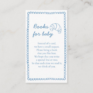 Rustikale Bücher für Baby-Bun im Oven-Kinderdusche Begleitkarte