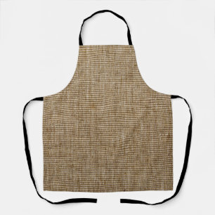 Rustikale Burlap-Schürze - Bauernstil-Natur Schürze