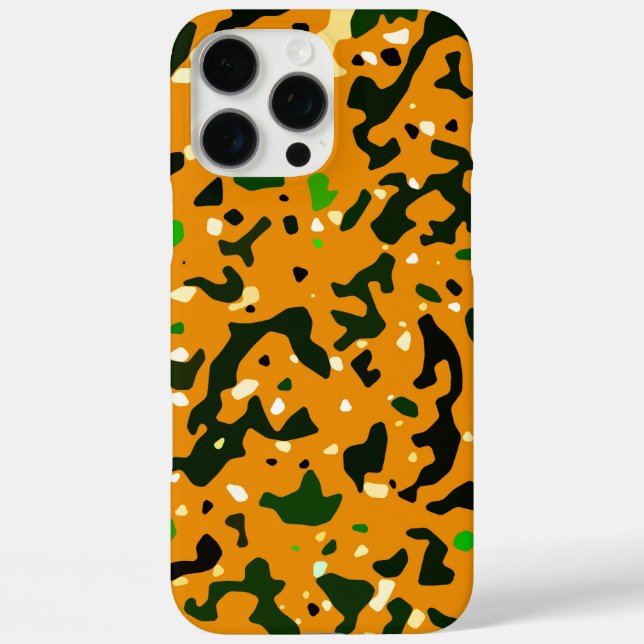 Rustikale Camouflage Camouflage Muster iPhone 16 Pro Max Hülle (Rückseite)