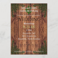 Rustikale Celtic Claddagh Hochzeit Einladung