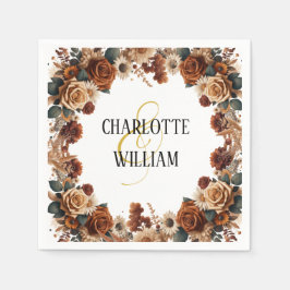 Rustikale Chic Floral Wedding Serviette