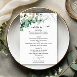 Rustikale Chic Greenerity Wedding Menu Card Einladung<br><div class="desc">Machen Sie sich bereit, sich von unserer atemberaubenden Hochzeitssuite im Grünen zu verzaubern! Mit exquisiten Illustrationen von Eukalyptus-Blätter und einer beeindruckenden eleganten Kalligraphie ist diese Suite die ultimative Touch für Ihre bezaubernde Hochzeit zum Thema Garten. Wenn Sie etwas Extra suchen oder eine besondere Bitte im Hinterkopf haben, zögern Sie nicht,...</div>