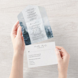 Rustikale Chic Hochzeit in einer Einladung
