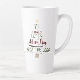 Rustikale Christliche Weihnachtskaroltypografie Milchtasse