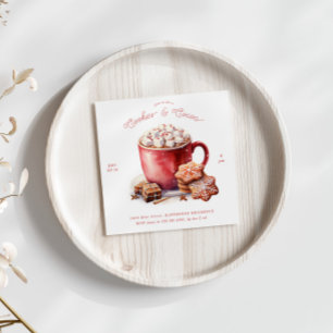 Rustikale Cookies und Kakao-Feier einladen Einladung