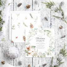 Rustikale Cotton Winter Greenerity Wreath Holiday 