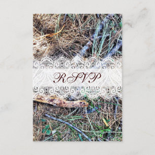 Rustikale Country Camouflage Camouflage Wedding RS RSVP Karte