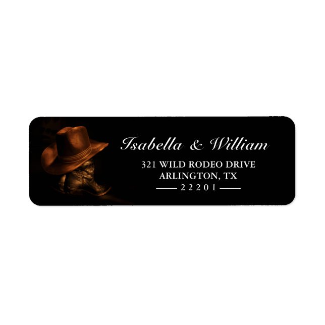 Rustikale Cowboy Boots und Hat Country Wedding (Vorne)