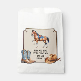 Rustikale Cowboy Horseback Reiten Geburtstagsparty Geschenktütchen