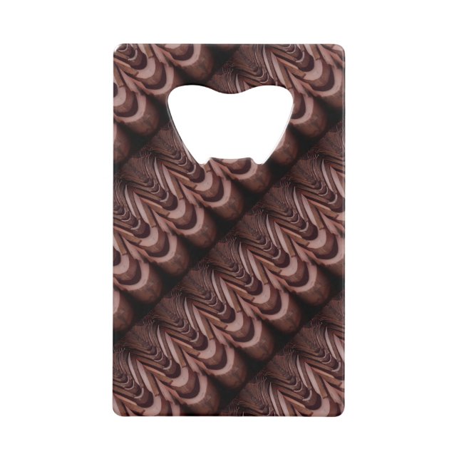 Rustikale Dachziegel mit einzigartiger Perspektive Geldbeutel Flaschenöffner (Vorderseite)