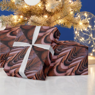Rustikale Dachziegel mit einzigartiger Perspektive Geschenkpapier