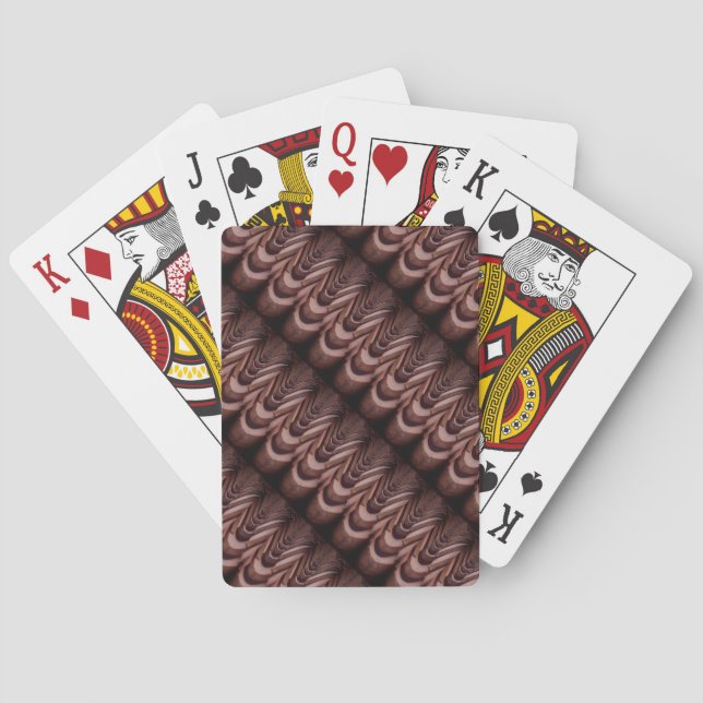 Rustikale Dachziegel mit einzigartiger Perspektive Spielkarten (Rückseite)