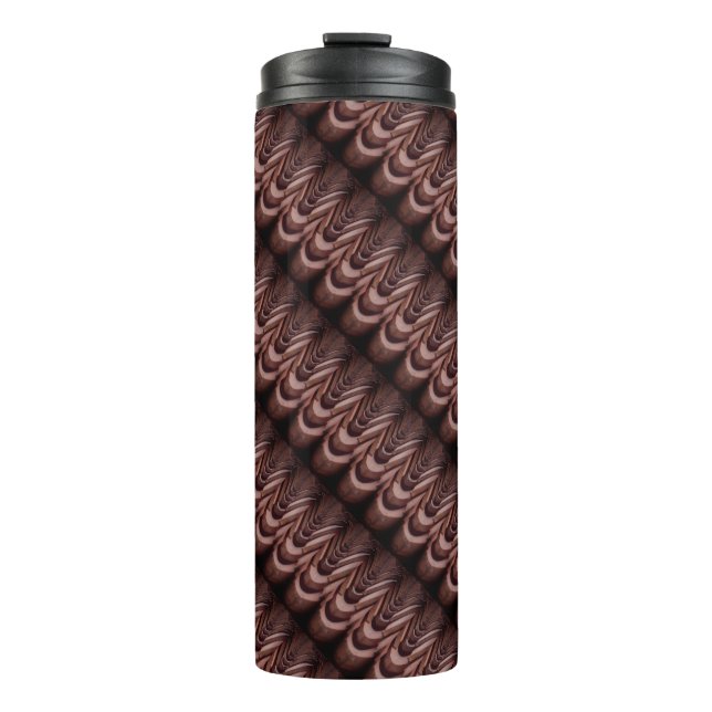 Rustikale Dachziegel mit einzigartiger Perspektive Thermosbecher (Vorderseite)