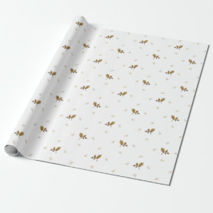 Rustikale Delikatesse Tan Playful Acorn Branch Ges Geschenkpapier