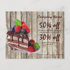 rustikale Desserts, Schokoladenkuchen Flyer