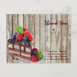 rustikale Desserts, Schokoladenkuchen Postkarte