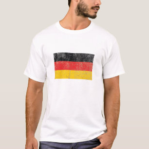 Rustikale deutsche Flagge T-Shirt