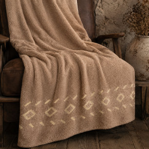 Rustikale Diamond Trail Flanelldecke Fleecedecke