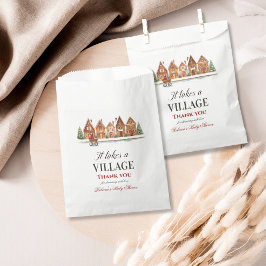 Rustikale Dorfhäuser Winterkindusche Geschenktütchen