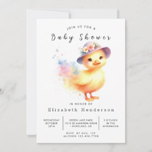 Rustikale Duckbabwdusche Einladung