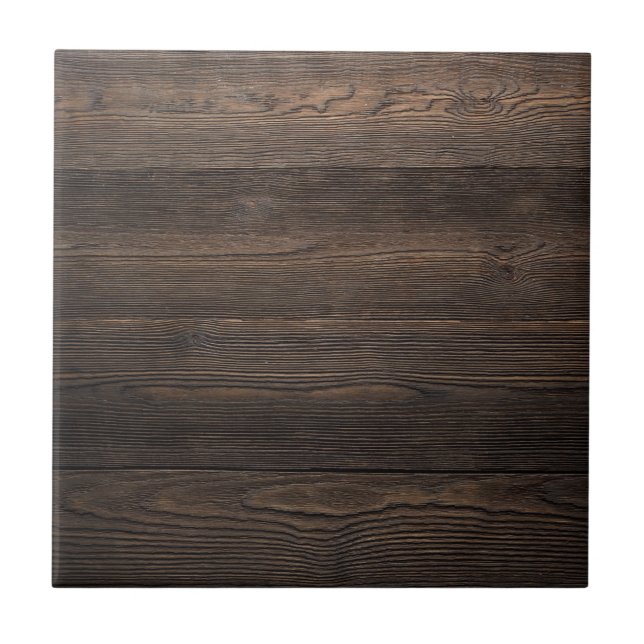 Rustikale dunkelbraune HOLZ-Optik-Textur Fliese (Vorderseite)
