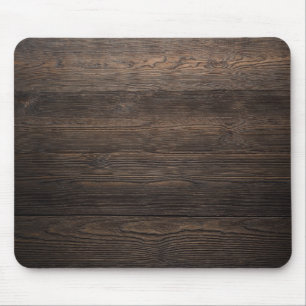 Rustikale dunkelbraune HOLZ-Optik-Textur Mousepad