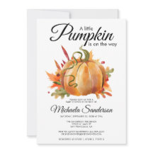 Rustikale Dusche mit Kürbis-Fall-Baby