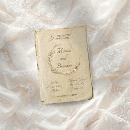 Rustikale Einladung für altes Papier