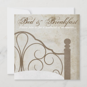 Rustikale Einladung zum Bed and Breakfast Antique