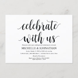 Rustikale Einladungskarte für den Brunch nach der 