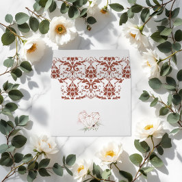 Rustikale Elegance Bronze Damask Hochzeit