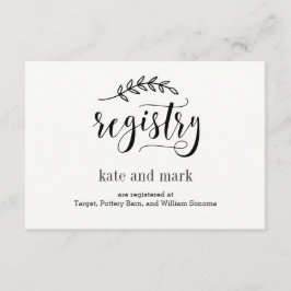 Rustikale Elegance EDITABLE FARBKARTE Begleitkarte