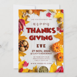 Rustikale Elegance Pumpkin Blätter & Sizzling Gewü Einladung