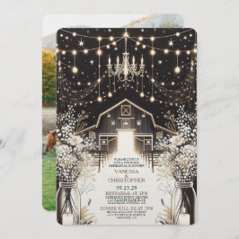 Rustikale Elegance Wedding Probe Einladung