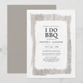 Rustikale Elegant Barnwood I DO GRILLEN Engagement Einladung
