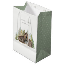 Rustikale Elegant Pine Woods Forest Barnyard Hochz