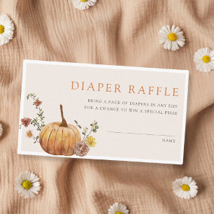 Rustikale elegante Baby-Party-Diaper-Raffle zum He Begleitkarte