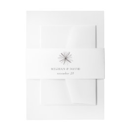 Rustikale Elegante Blumenzettelhochzeit Einladungsbanderole