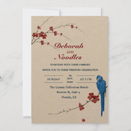 rustikale Elegante Einladung zur Hochzeit von Vöge