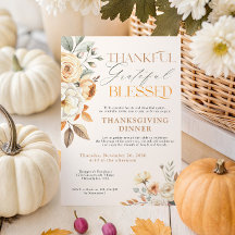 Rustikale elegante Herbst-Blumen-Thanksgiving-Dinn