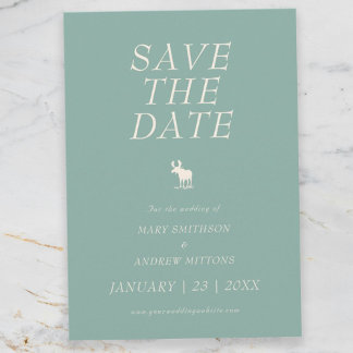 Rustikale elegante Hochzeit - Save the Date