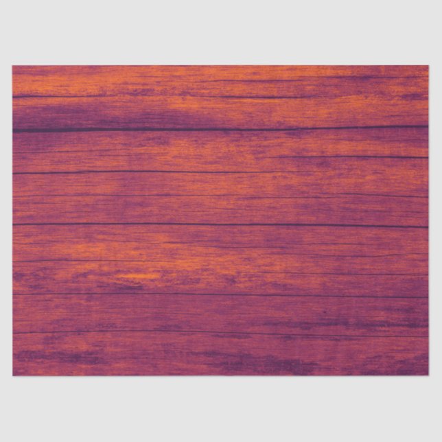 Rustikale Elegante Hütte Textur Orange Holzkörner Seidenpapier (Vorderseite)