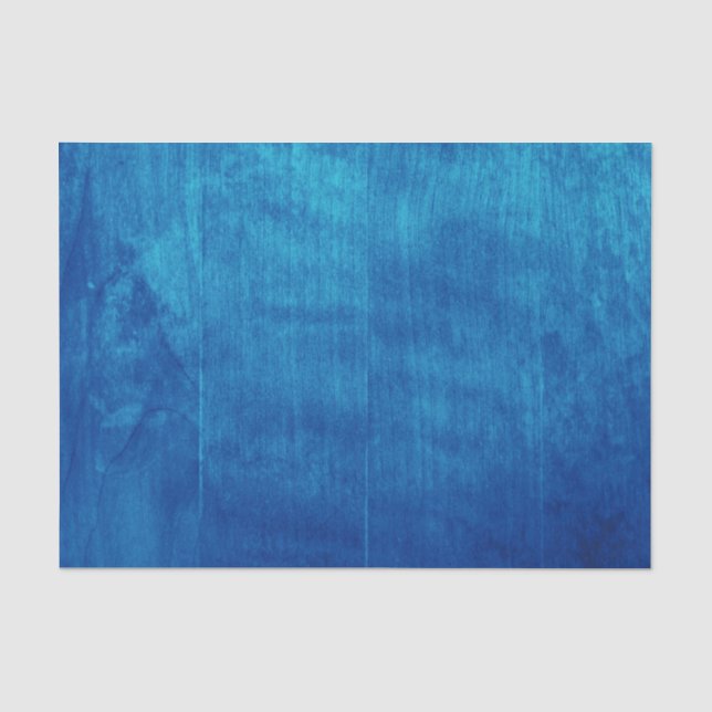 Rustikale Elegante Hütte Texture Blue Wood Grain Seidenpapier (Vorderseite)