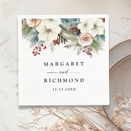 Rustikale, elegante Weihnachtsfeier Serviette