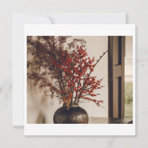 "Rustikale Eleganz - Natur in einer Vase" Karte