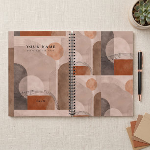 RUSTIKALE ERDIGE RETRO-FORMEN-STYLE-PLANNER PLANER