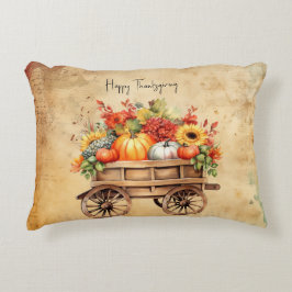 Rustikale Erntedank-Dekoration Accent Pillow Dekokissen