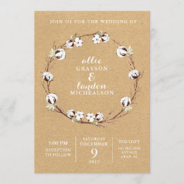 Rustikale Ernteeinladung Einladung