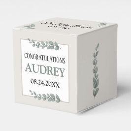 Rustikale Eukalyptus 2"b x 2"l x 2"h Geschenkschachtel